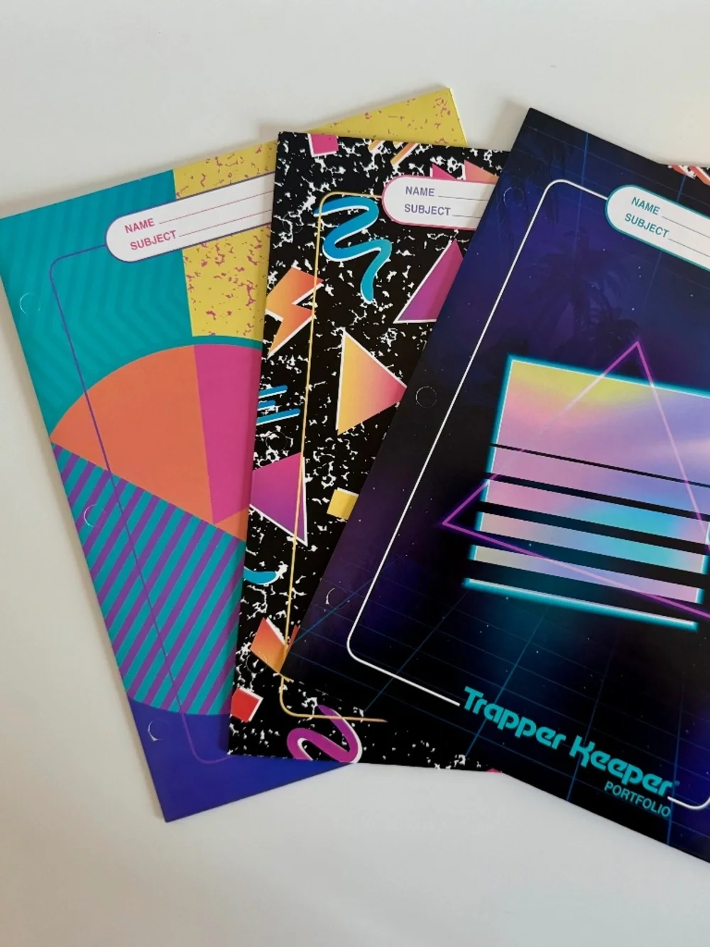 3 Trapper Keeper Folders